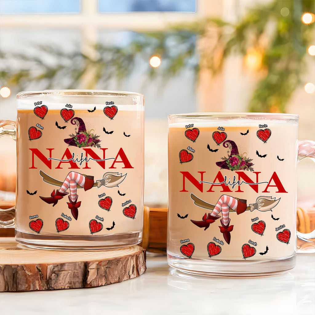 Grandma Life Witch - Personalized Glass Mug