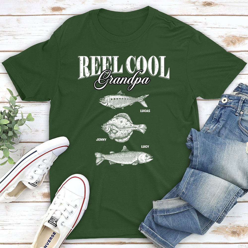 Custom Father's Day, Special Gift for Dad & Grandpa • Cool Dad Big Catches - Personalized Shirt