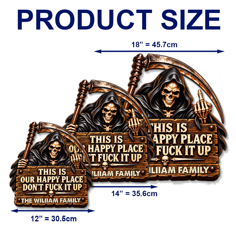 Respect The Vibe Or Leave - Personalized Wood Sign