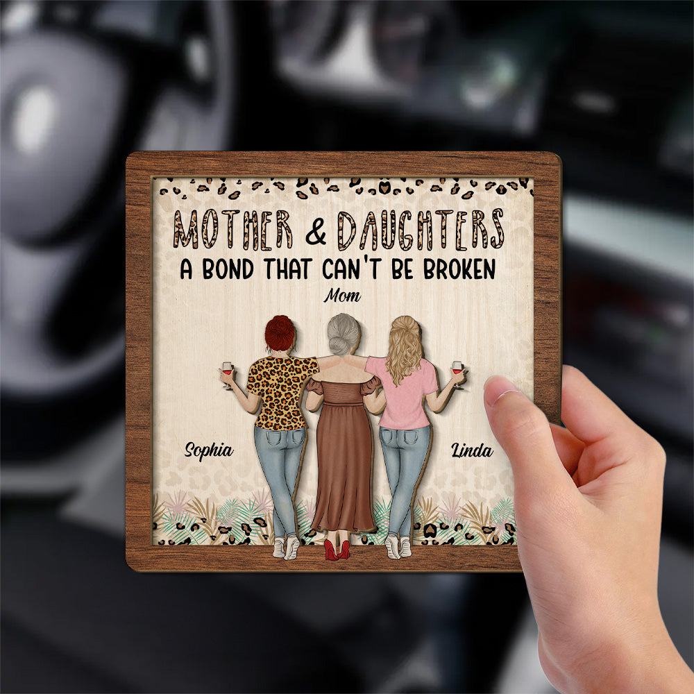 Mom And Daughter - Personalized Car Visor Clip