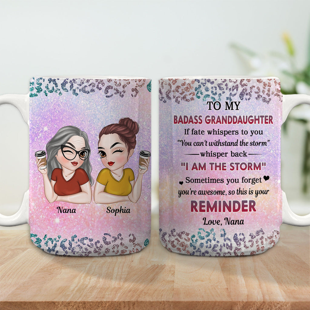 Custom Christmas & Birthday Gift for Daughter • My Brave Granddaughter - Personalized Coffee Mug