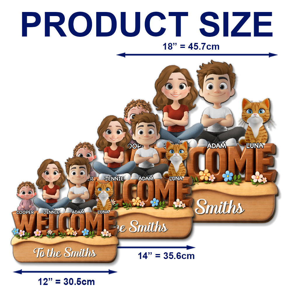 Custom 3D Home & Wall Decor, Birthday & Christmas Gift • We Are All Nice Here - Personalized 3D Effect Wood Sign