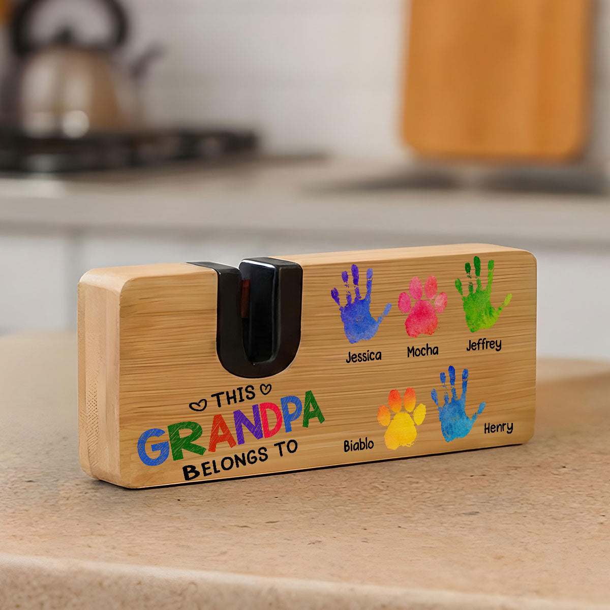 This Daddy Belongs To - Personalized Opener Sharpener Stowel