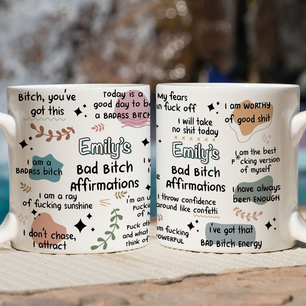 Custom Best Friend, Christmas & Birthday Friendship Keepsake Gift • Funny Affirmations - Personalized Coffee Mug