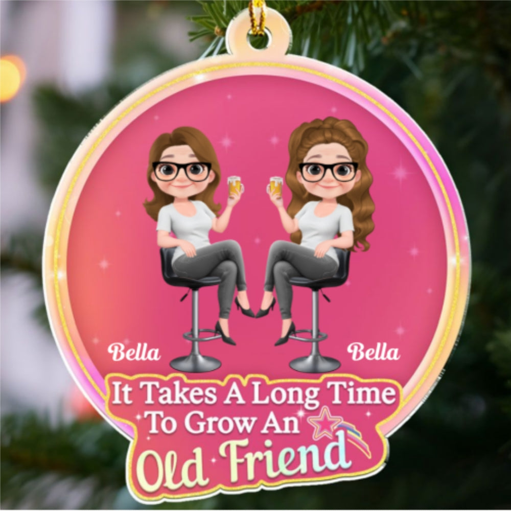 Custom Keepsake Christmas Ornament •  My Best Besties - Personalized Acrylic Ornament