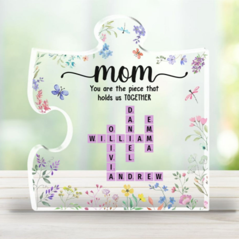 Custom Decor for Mom, Special Gift for Mother • Mom Holds Us Together - Personalized Acrylic Plaque