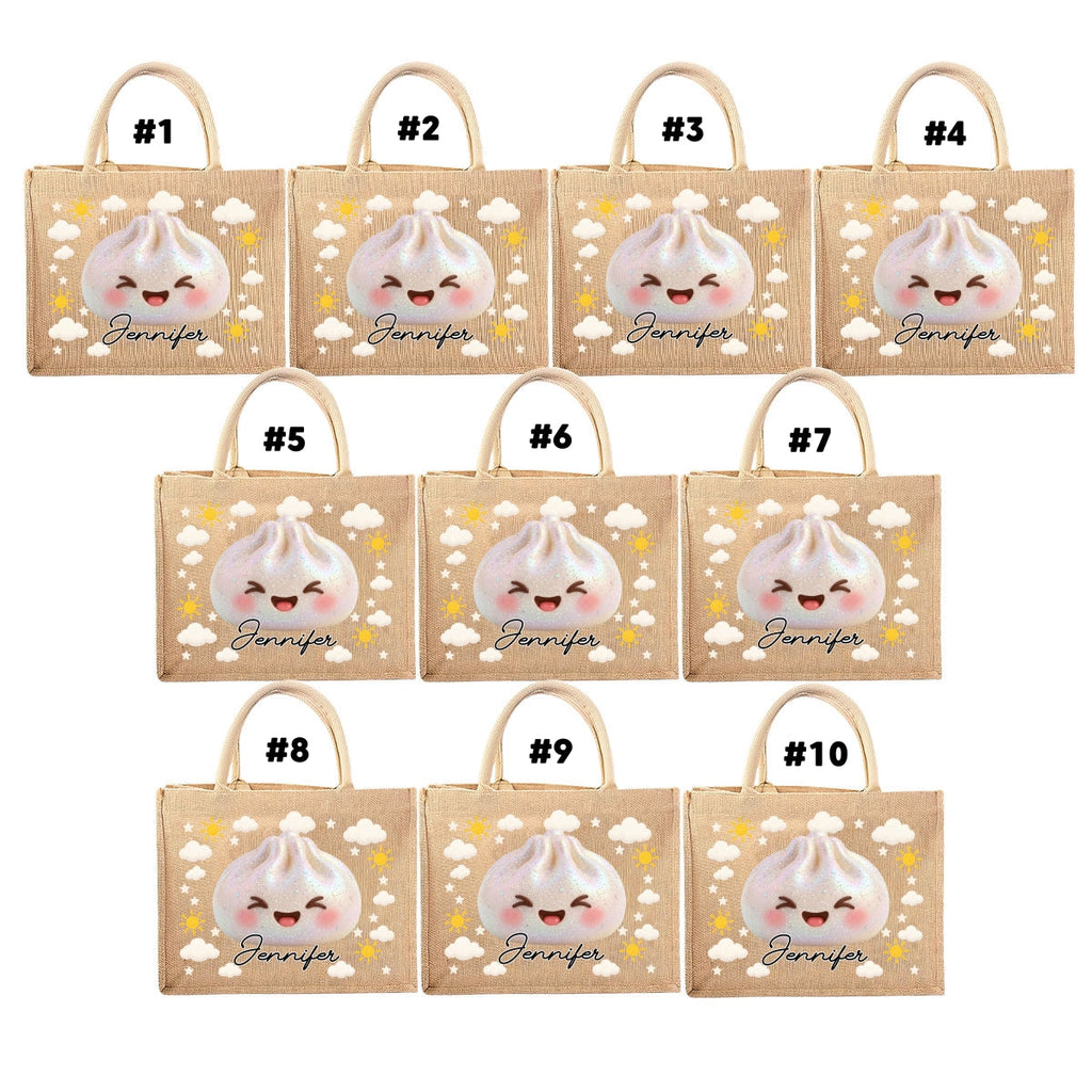 Jolly Little Friend - Personalized Jute Tote Bag