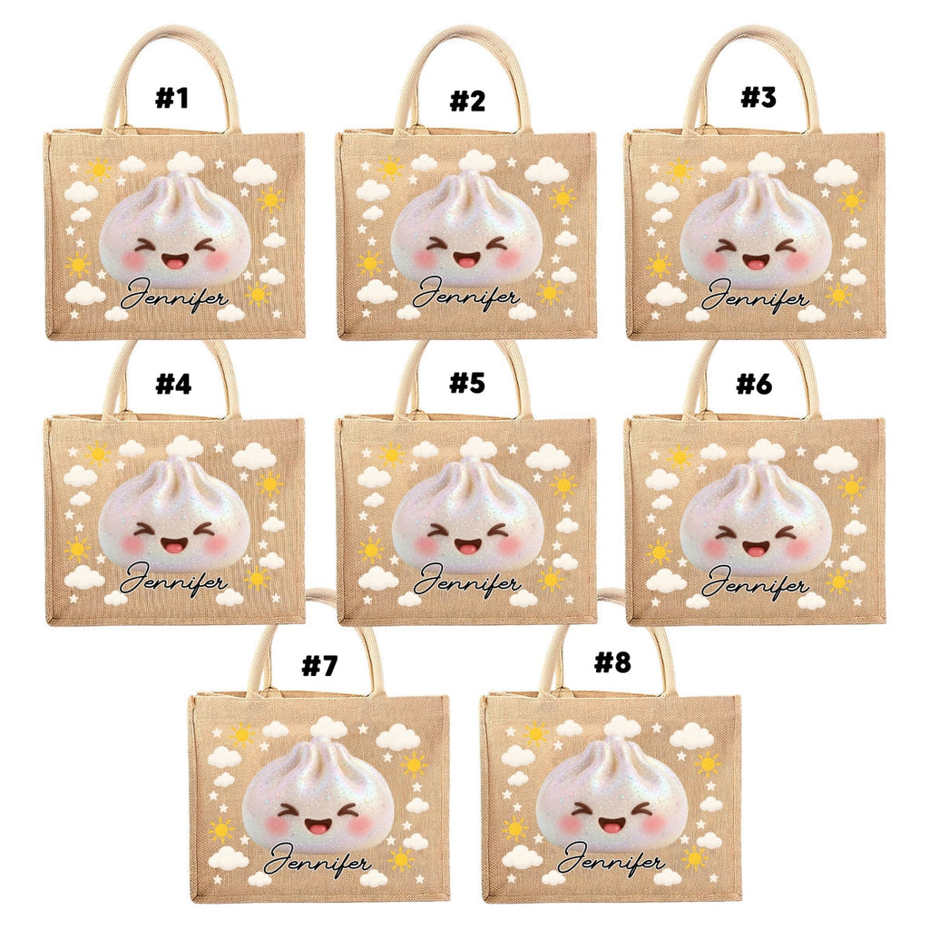 Jolly Little Friend - Personalized Jute Tote Bag
