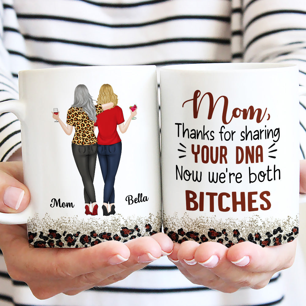Custom Christmas & Birthday Gift for Mom • Your DNA - Personalized Coffee Mug