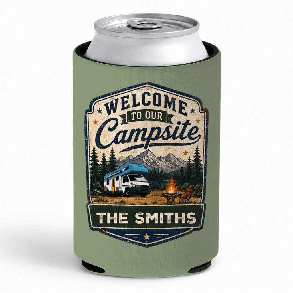 Our Campsite - Personalized Skinny Can Cooler