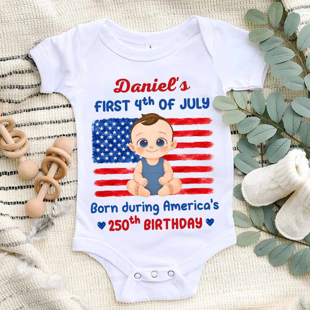 Baby First Freedom - Personalized Baby Onesie
