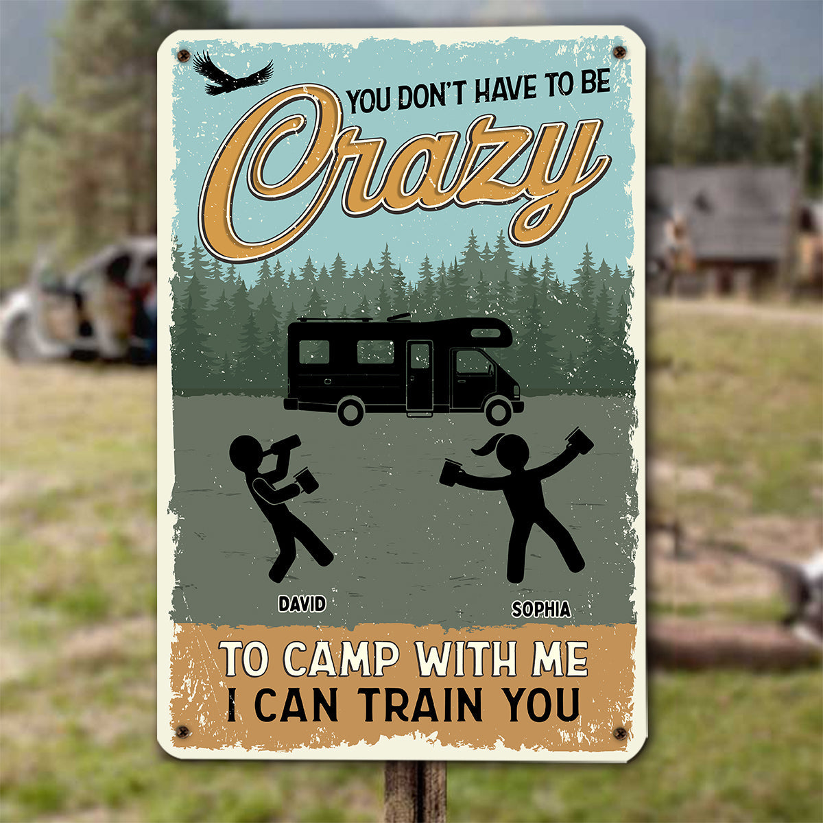 Custom Home & Wall Decor, Birthday & Christmas Gift • Campfire Smoke Is My Perfume - Personalized Metal Signs