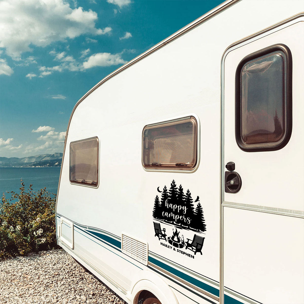 Our Happy Place - Personalized Decal