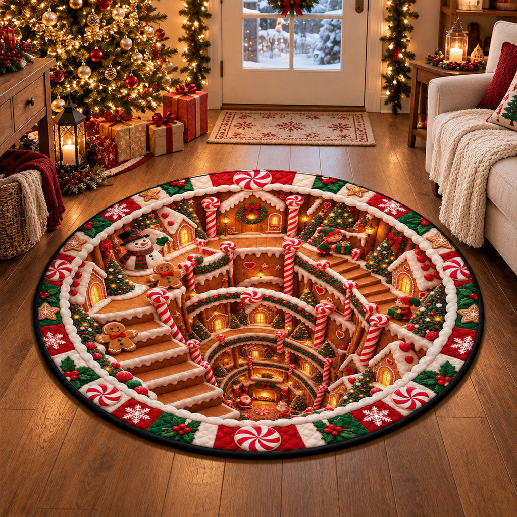 Christmas Cozy Home - Personalized Quilted Mat