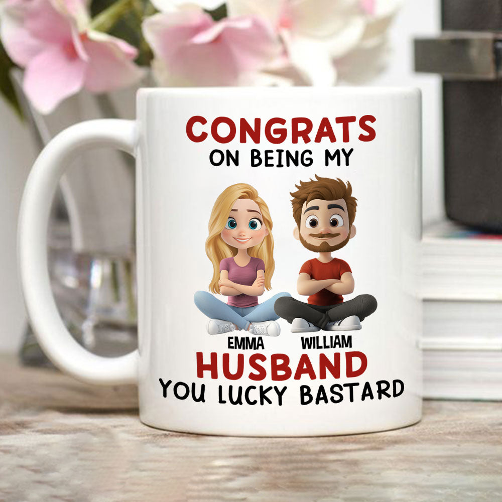 Custom Anniversary Keepsake Gifts For Couple • Being My Husband - Personalized Coffee Mug