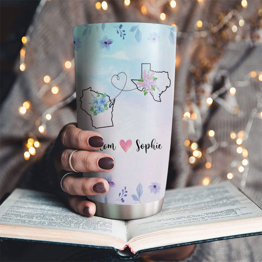Custom Christmas Birthday Gifts For Mom • Never Apart Mom And Daughter - Personalized Tumbler