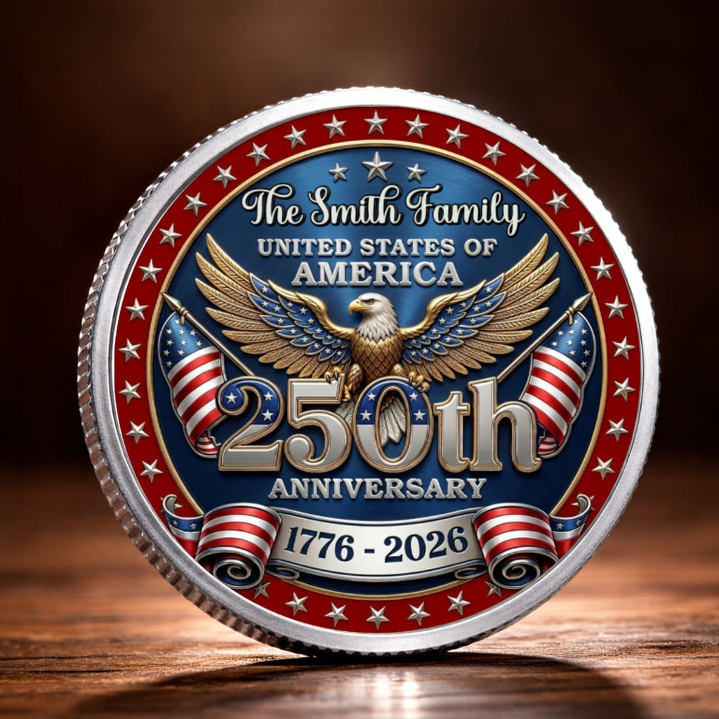 America 250 Freedom Legacy - Personalized Commemorative Keepsake Coin