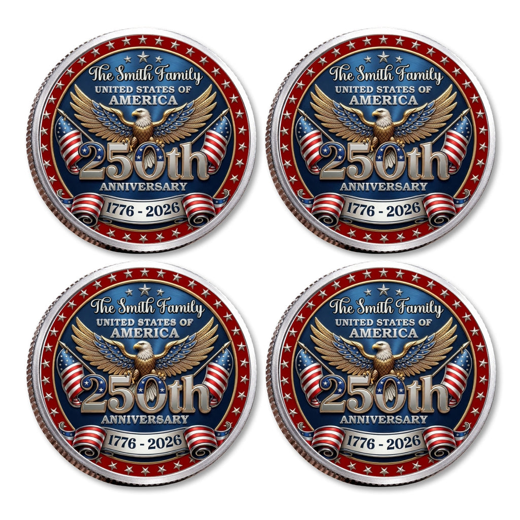America 250 Freedom Legacy - Personalized Commemorative Keepsake Coin