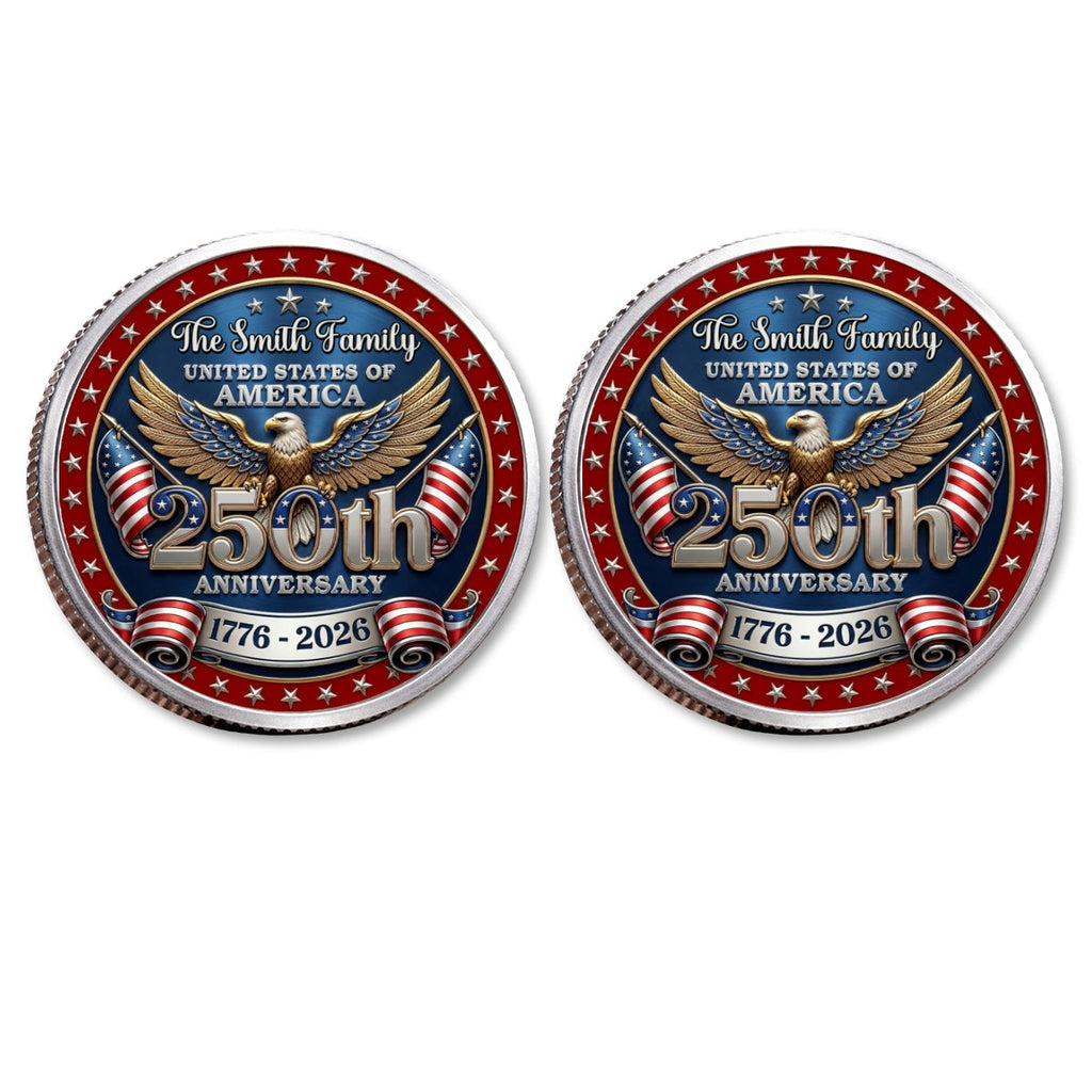 America 250 Freedom Legacy - Personalized Commemorative Keepsake Coin