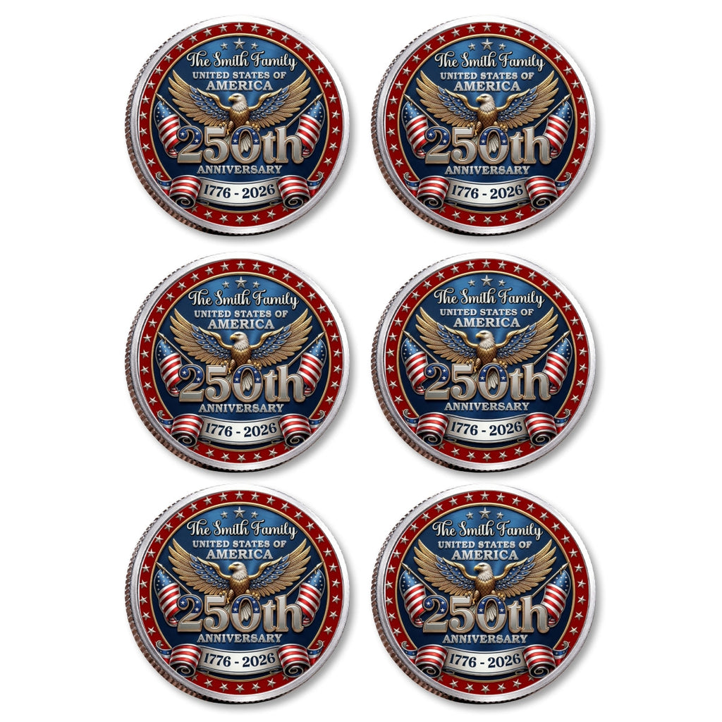 America 250 Freedom Legacy - Personalized Commemorative Keepsake Coin