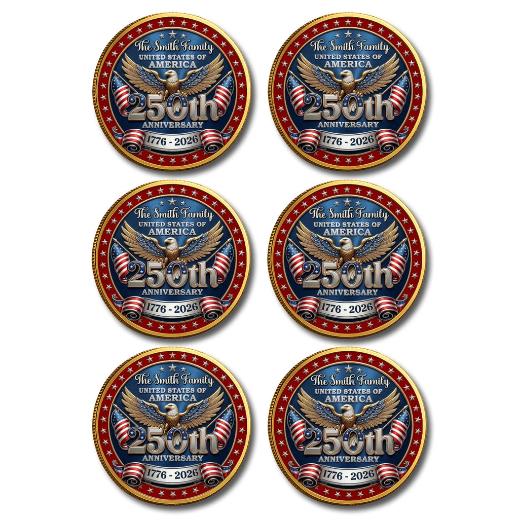 America 250 Freedom Legacy - Personalized Commemorative Keepsake Coin