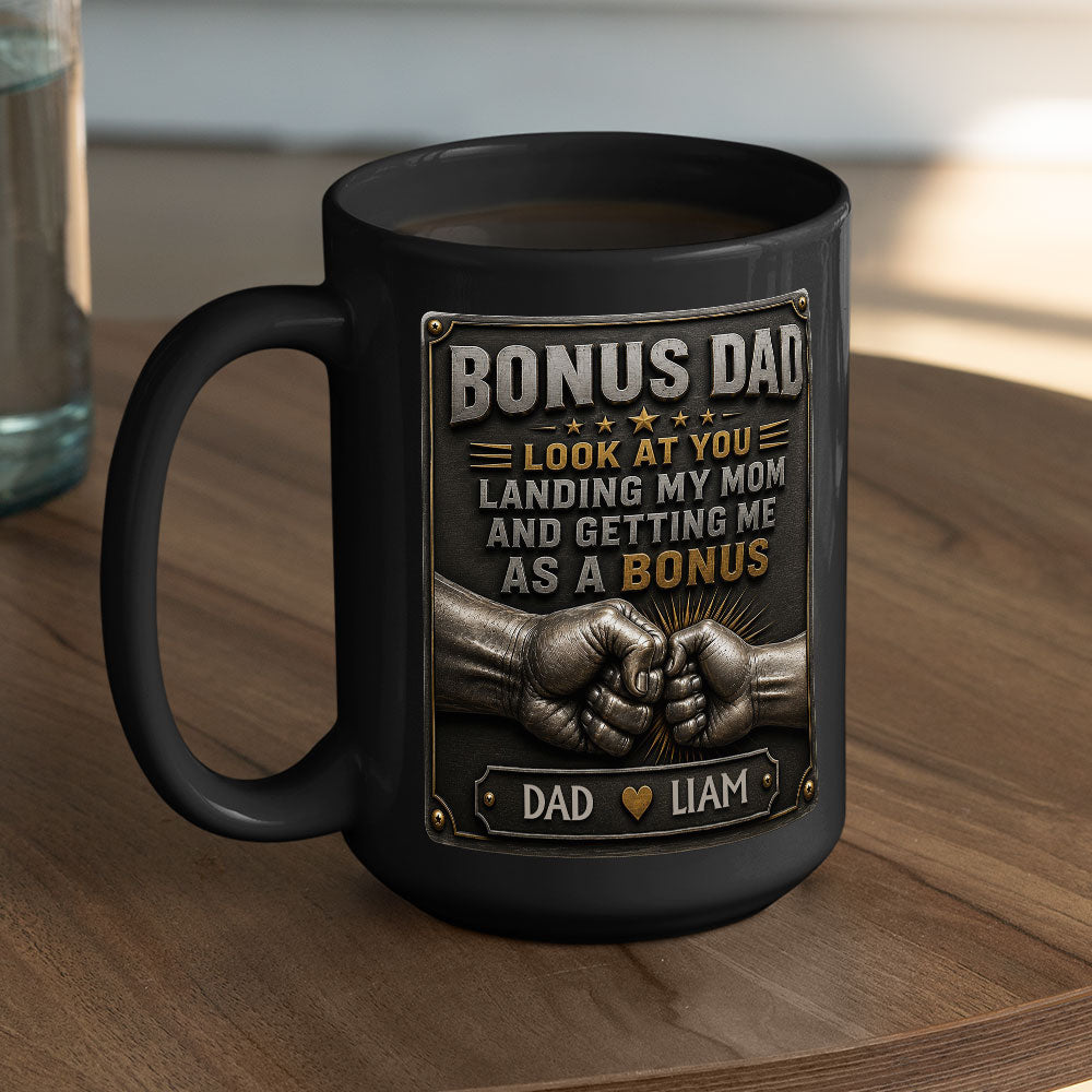 Custom Christmas & Birthday Keepsake Gift • Getting Me As A Bonus Ver 2 - Personalized 3D Effect Mug