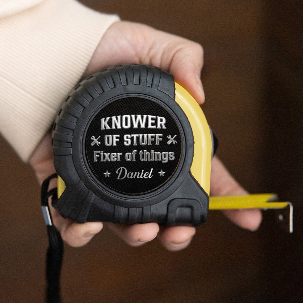 Fixer And Knower - Personalized Tape Measure