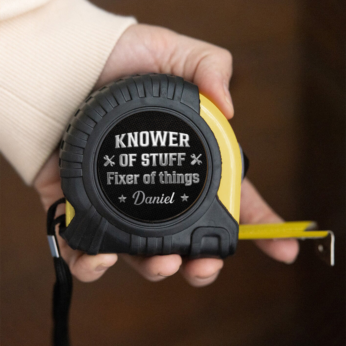 Fixer And Knower - Personalized Tape Measure