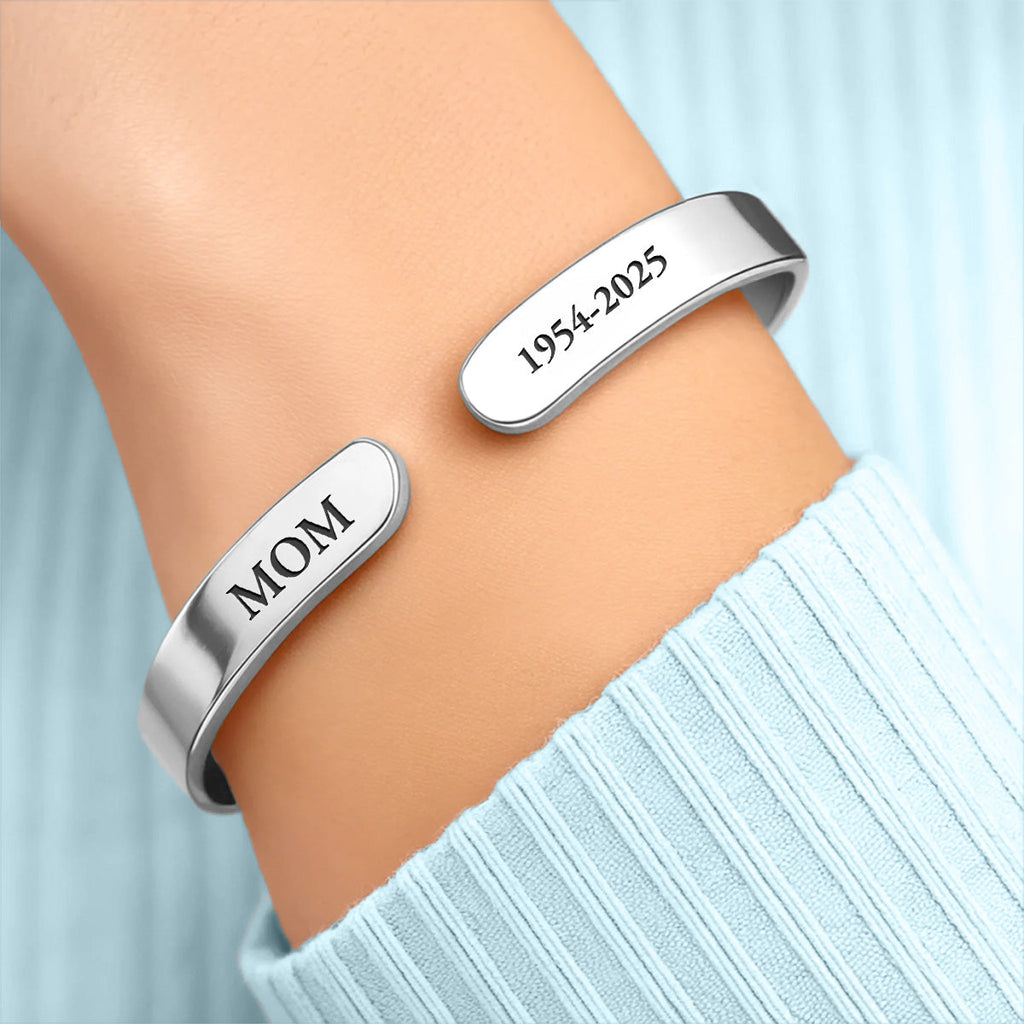 I Will Carry You With Me - Personalized Bracelet Cuff