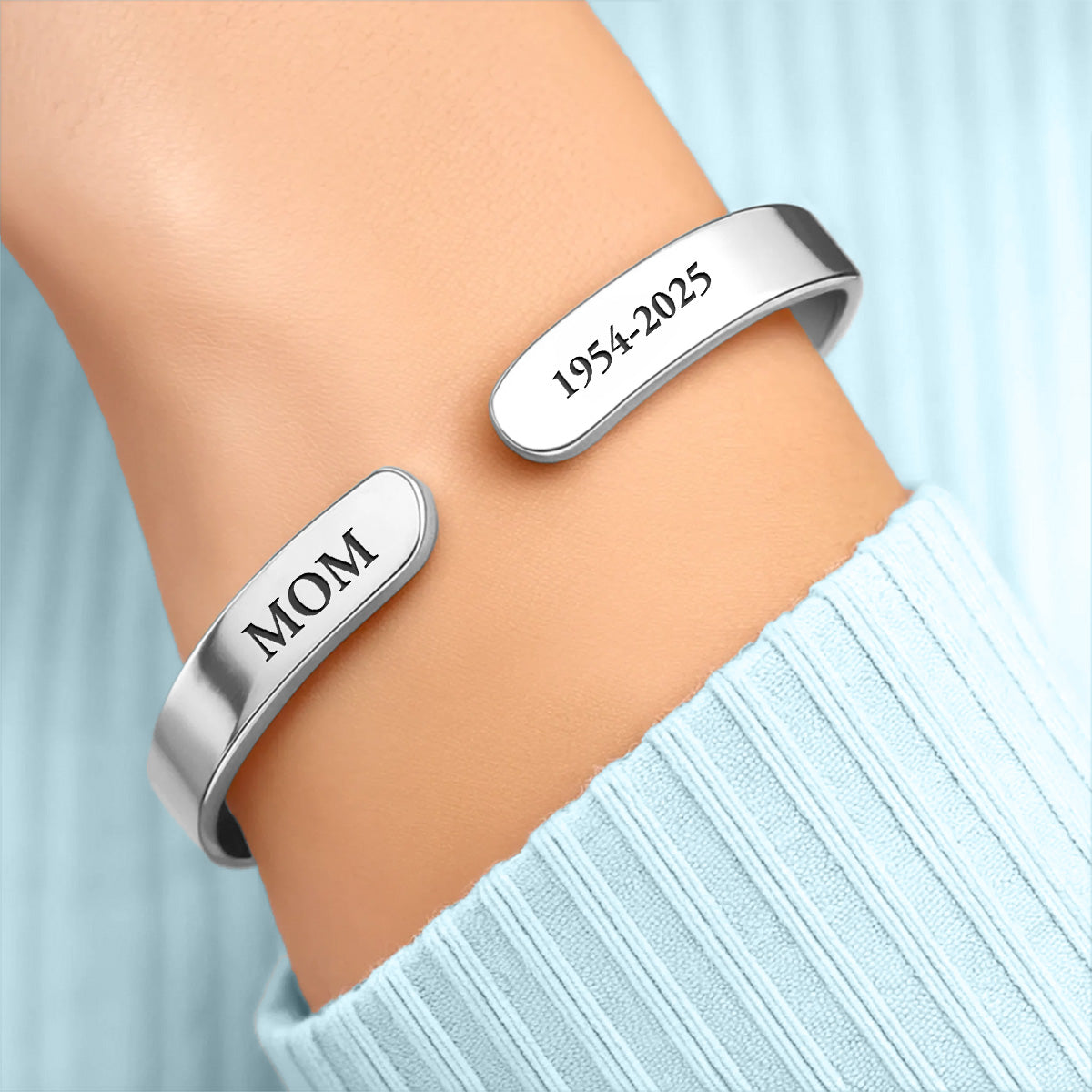 I Will Carry You With Me - Personalized Bracelet Cuff