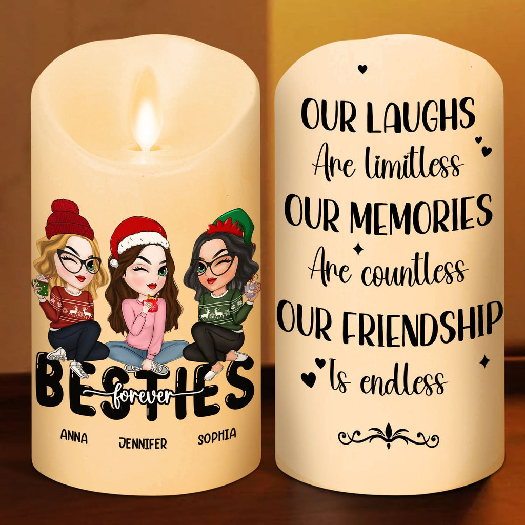 Friendship Is Endless - Personalized LED Candle