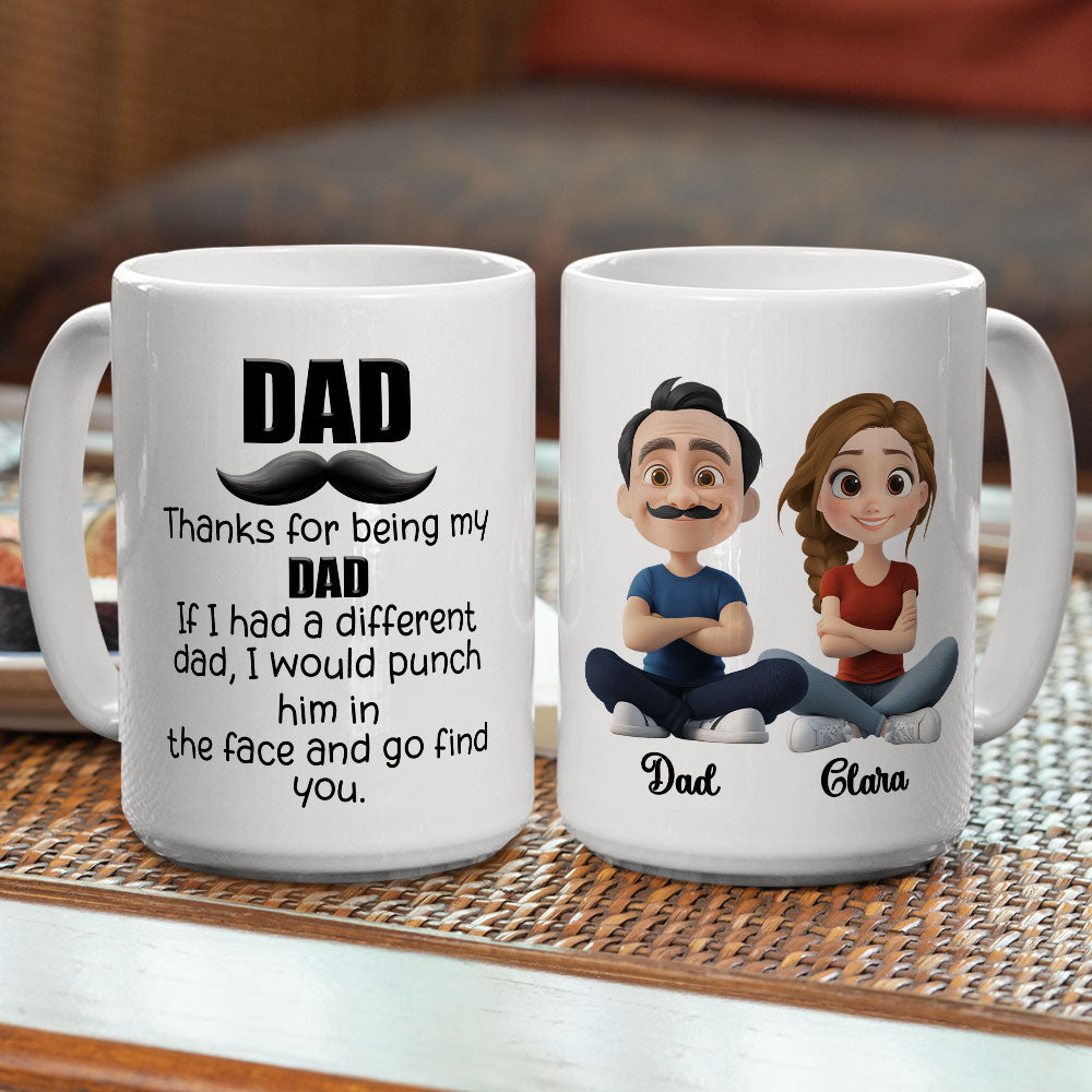 Custom Christmas & Birthday Gift for Dad • Funny Dad Appreciation - Personalized Coffee Mug