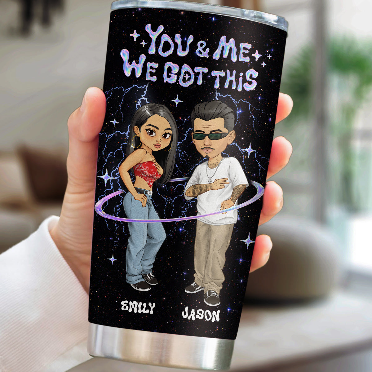 Couple Hologram - Personalized Tumbler