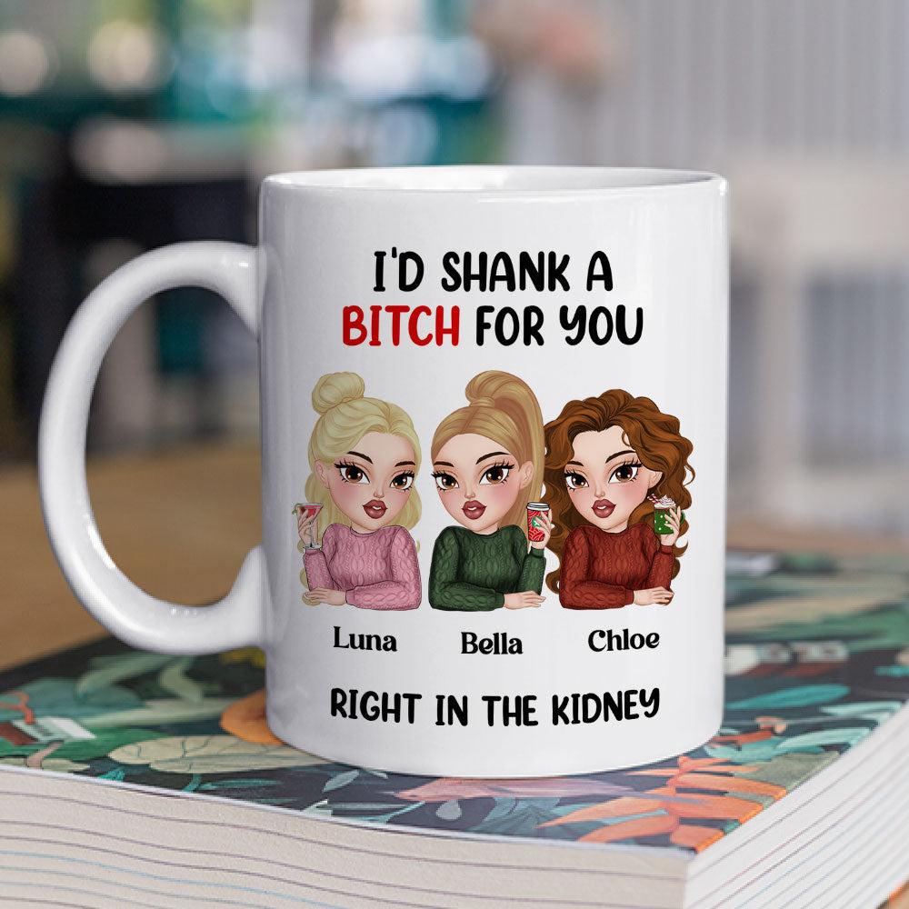 Custom Best Friend, Christmas & Birthday Friendship Keepsake Gift • Shank For You - Personalized Coffee Mug