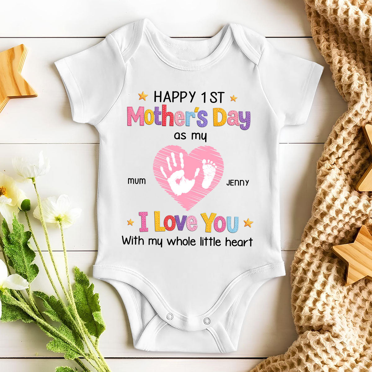 I Love You - Personalized Baby Onesie