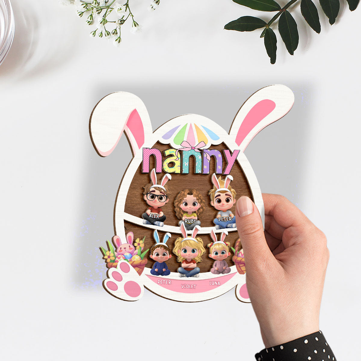 Custom Decor for Mom, Special Gift for Mother • The Love of Grandma Is Pure Magic - Personalized Wooden Plaque