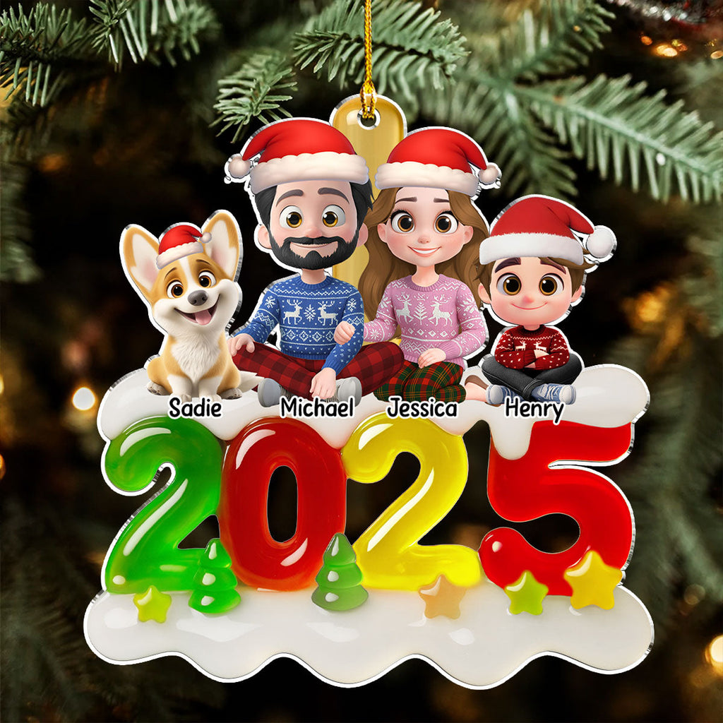 Custom Family Ornament, Christmas Gift for Family Members •  Family Jelly - Personalized Acrylic Ornament