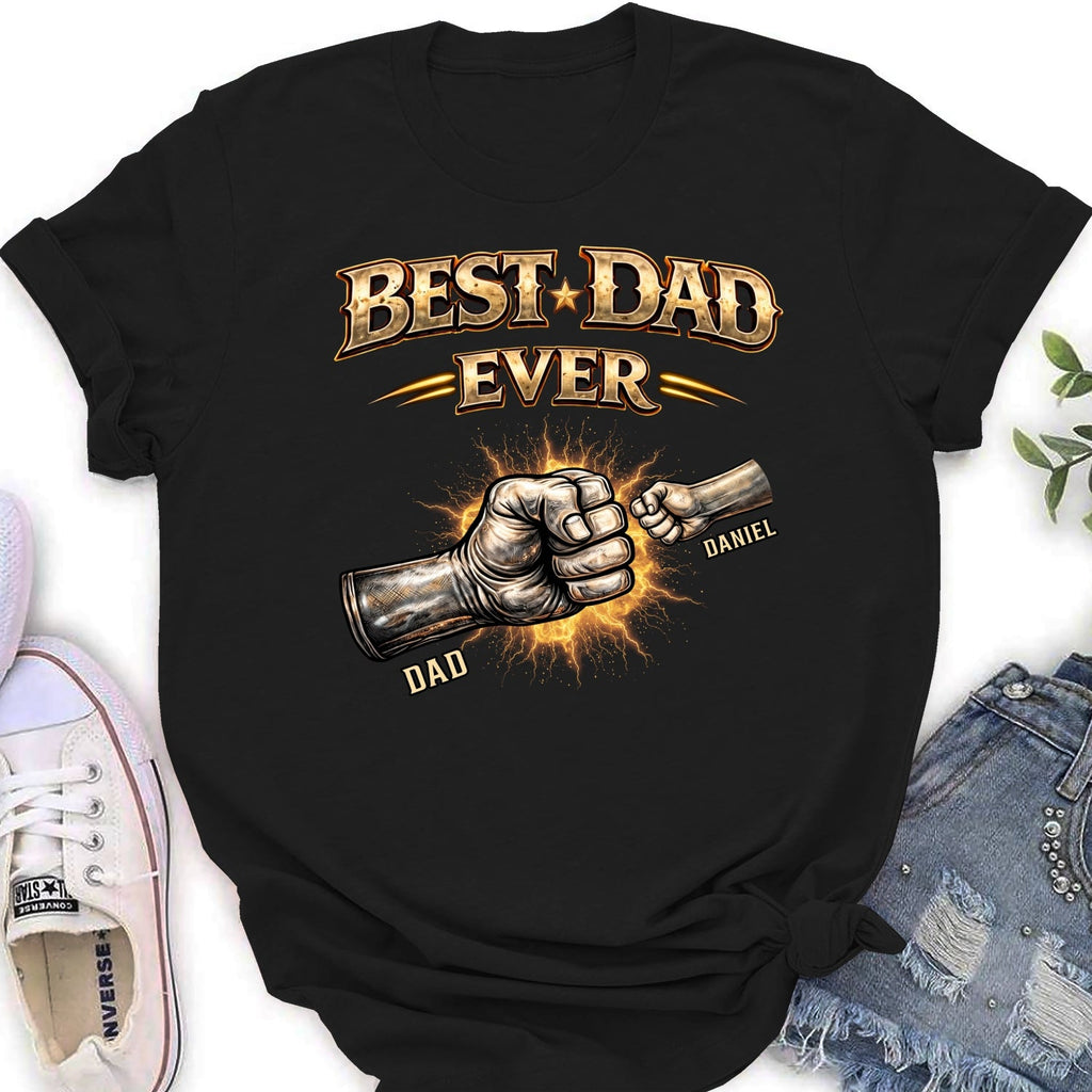 Custom Father's Day, Special Gift for Dad & Grandpa • Best Dad Hand Bump - Personalized Shirt