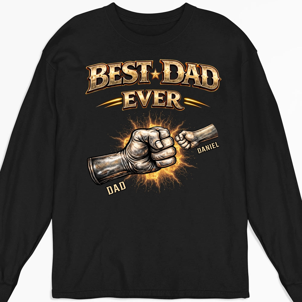 Custom Father's Day, Special Gift for Dad & Grandpa • Best Dad Hand Bump - Personalized Shirt