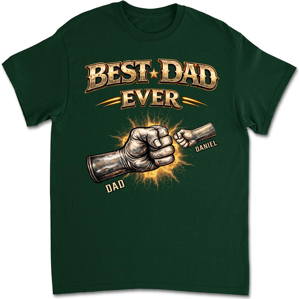 Custom Father's Day, Special Gift for Dad & Grandpa • Best Dad Hand Bump - Personalized Shirt
