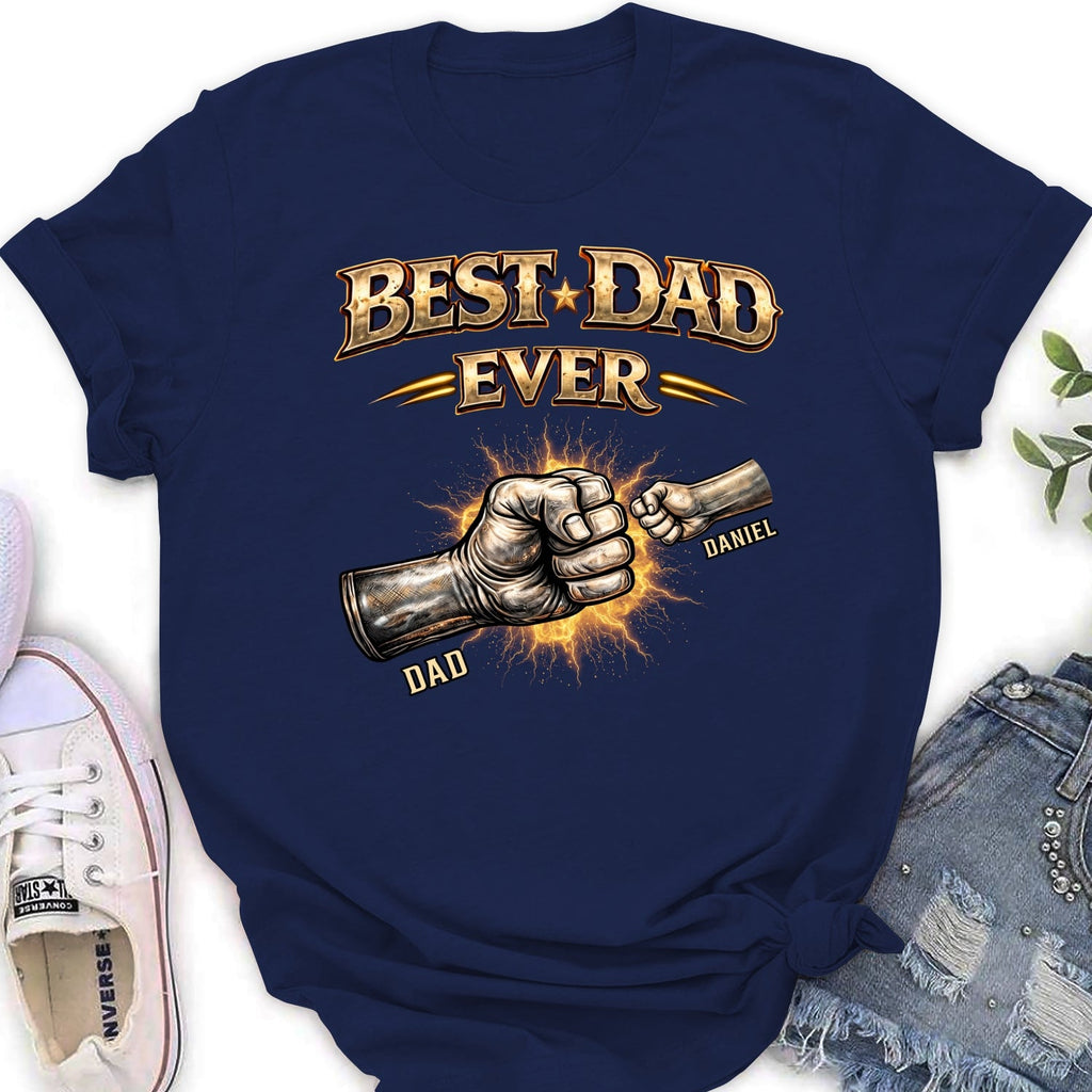 Custom Father's Day, Special Gift for Dad & Grandpa • Best Dad Hand Bump - Personalized Shirt