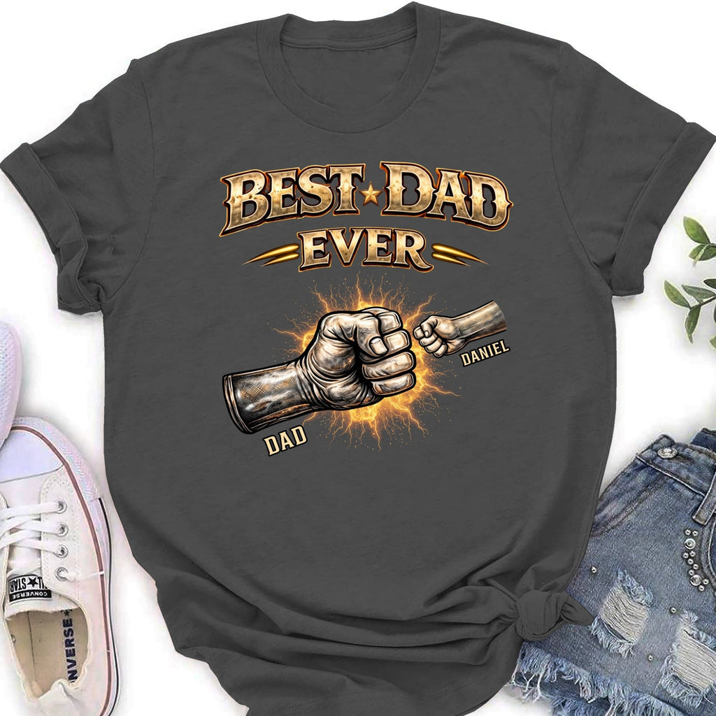 Custom Father's Day, Special Gift for Dad & Grandpa • Best Dad Hand Bump - Personalized Shirt