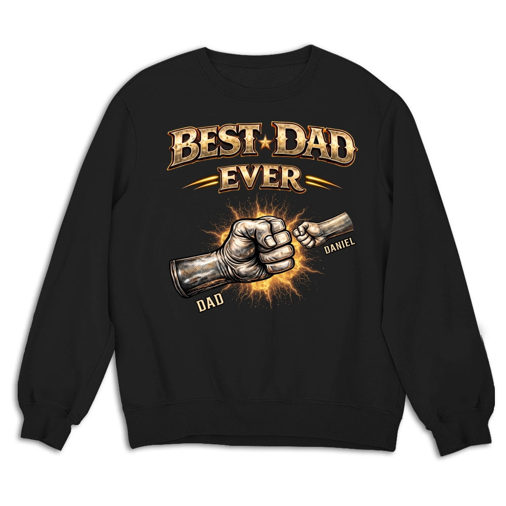 Custom Father's Day, Special Gift for Dad & Grandpa • Best Dad Hand Bump - Personalized Shirt
