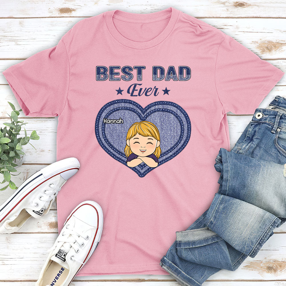 Custom Christmas & Birthday Gift for Dad, Grandpa • Best Dad Papa Ever - Personalized Shirt