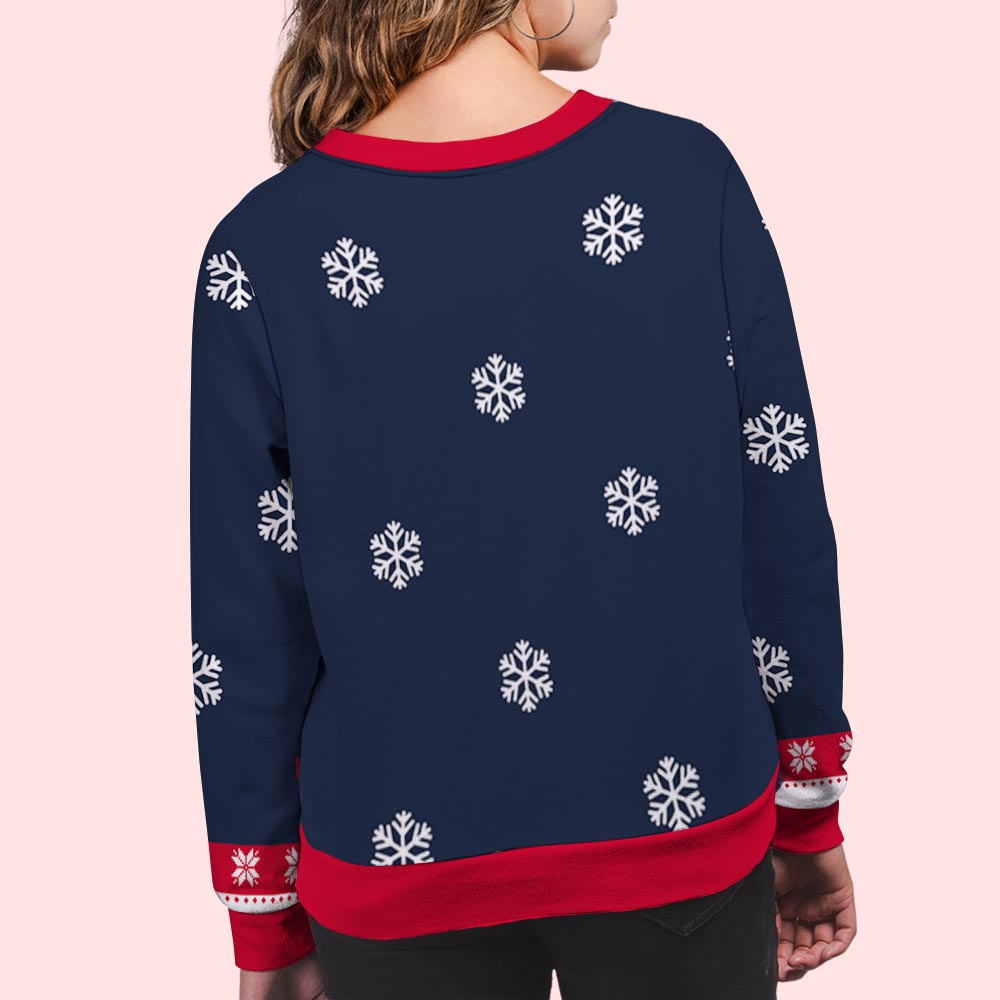 Custom Couple Christmas Sweatshirt, Anniversary Gift • Old & Wrinkly - Personalized All-Over-Print Sweatshirt