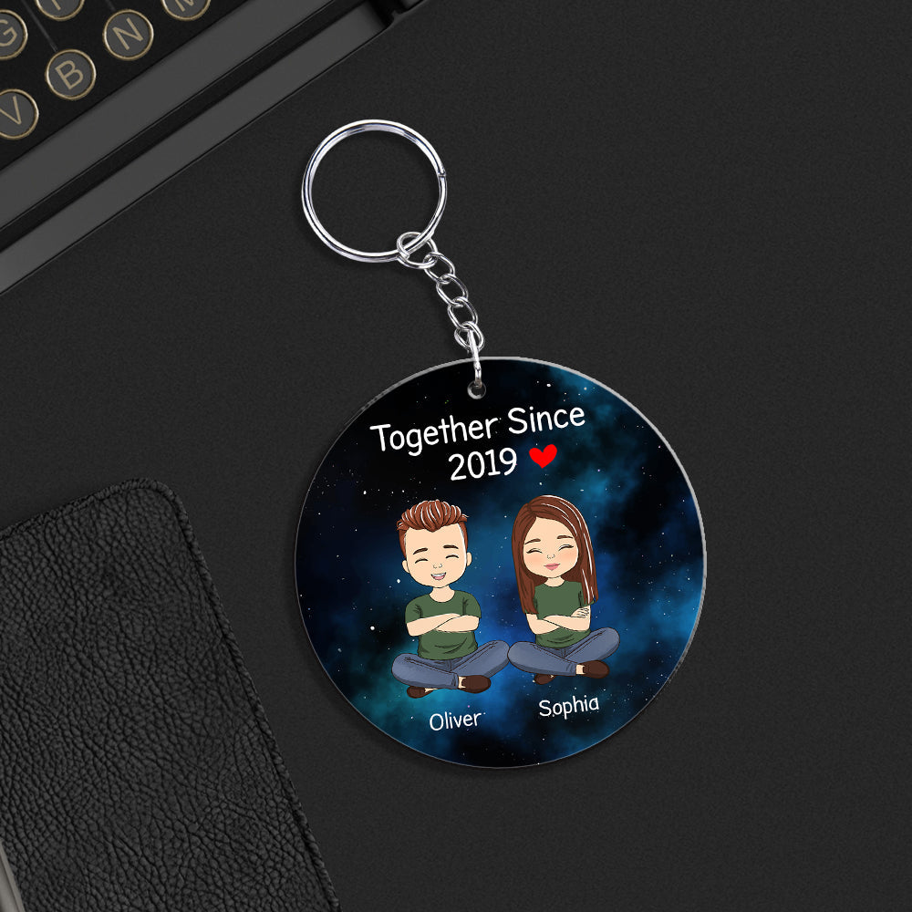 Star Map Together Since - Personalized Acrylic Keychain
