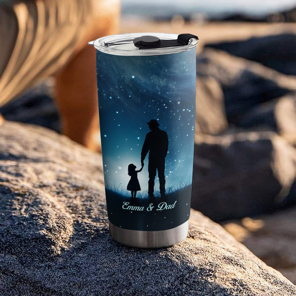 Custom Christmas Birthday Gifts For Dad • Safe, Well And Happy - Personalized Tumbler