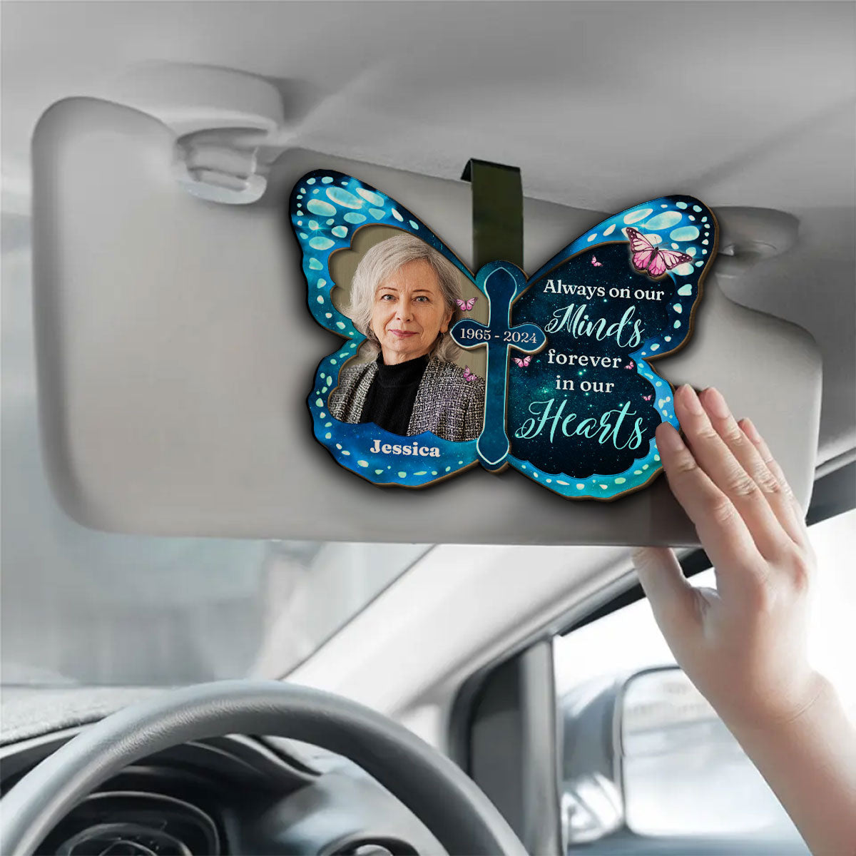 Always Beside You - Personalized Car Visor Clip