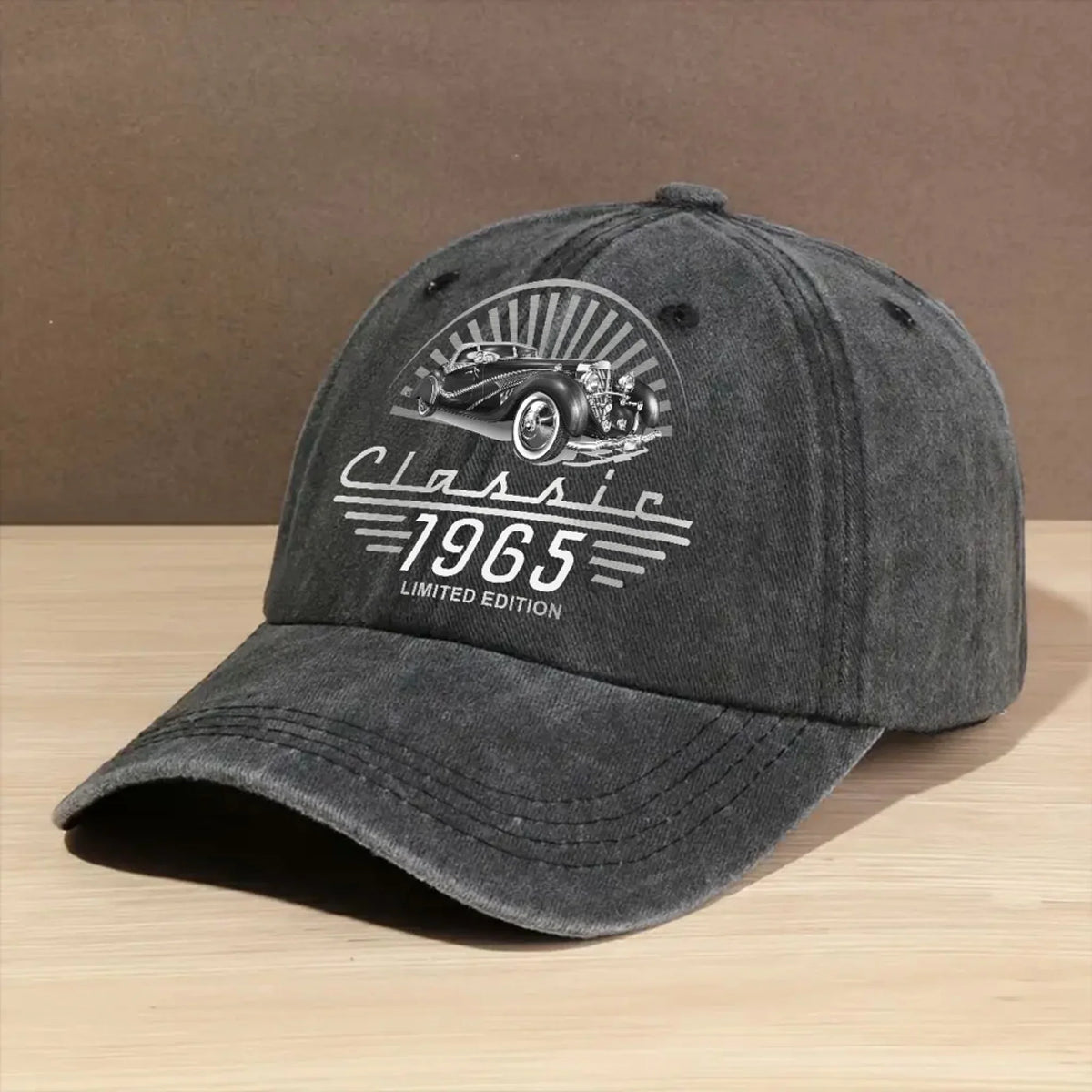 Custom Christmas Headwear Birthday Gifts for Grandpa • Limited Edition - Personalized Vintage Washed Denim Cap
