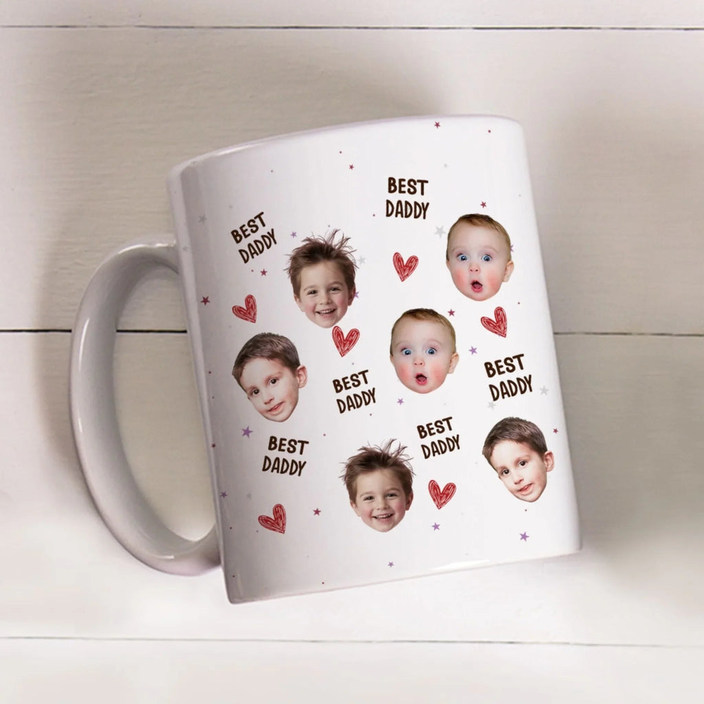 Custom Photo Christmas & Birthday Keepsake Gift • Love You Dog Dad - Personalized Coffee Mug